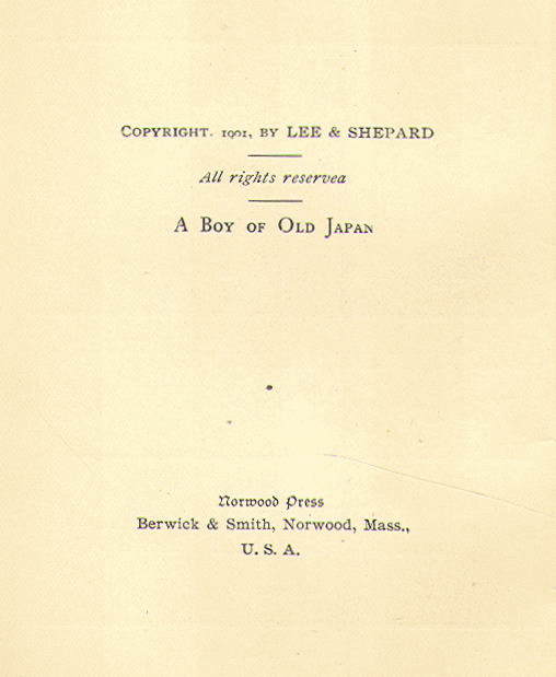 [Copyright Page]