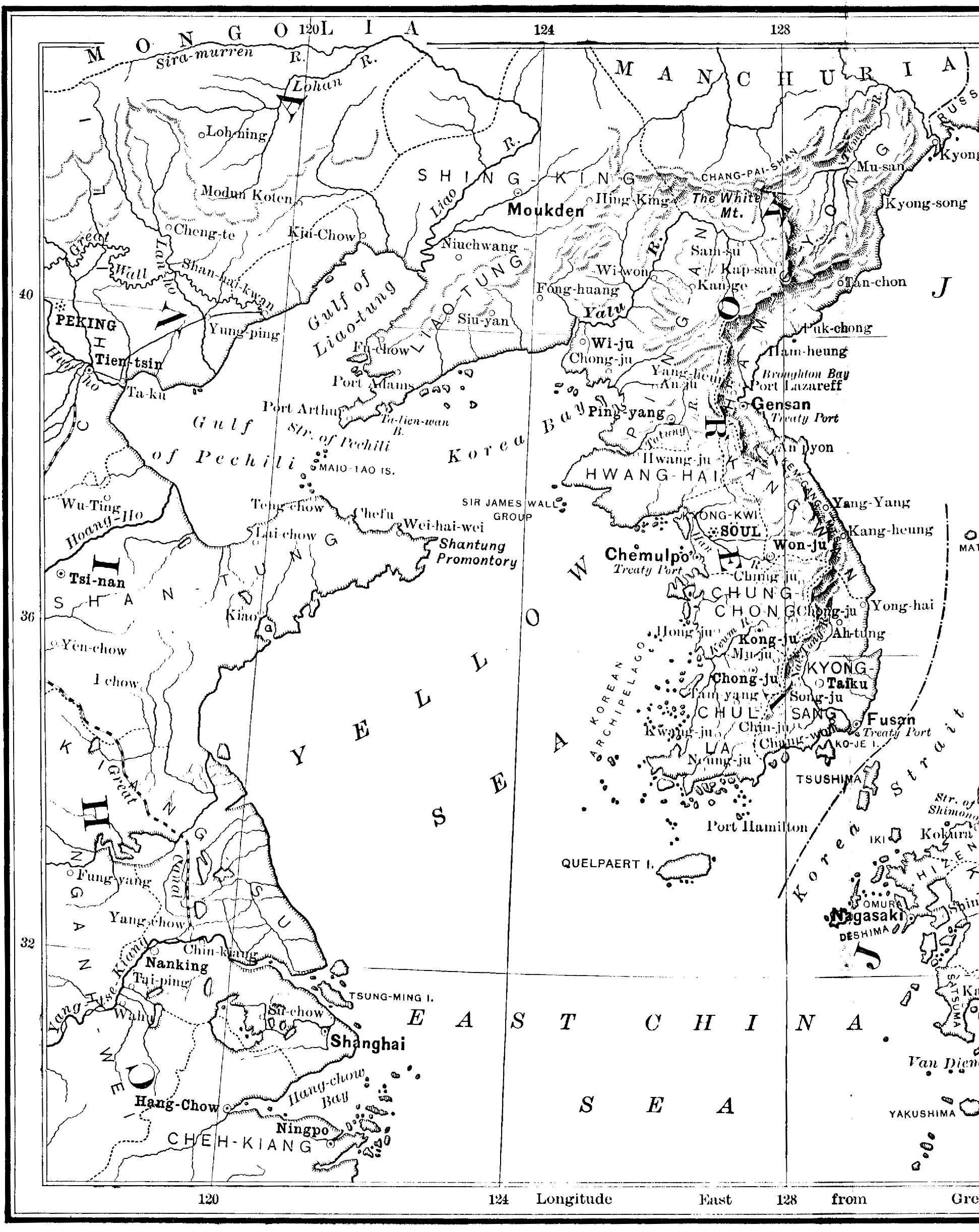 [Map of Korea]