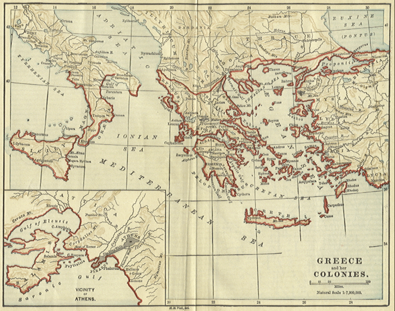 [Map of Greece and Her Colonies]