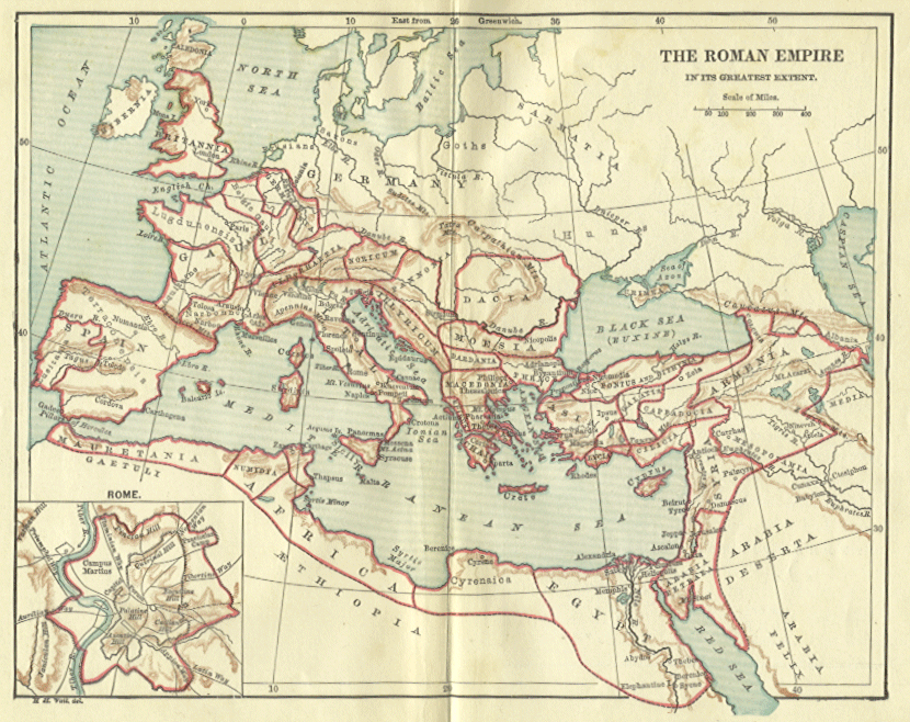 [Map of the Roman Empire]