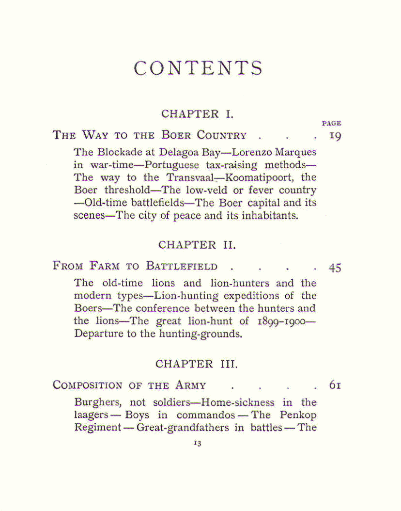 [Contents, Page 1 of 4]