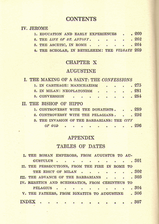 [Contents, Page 6 of 6]