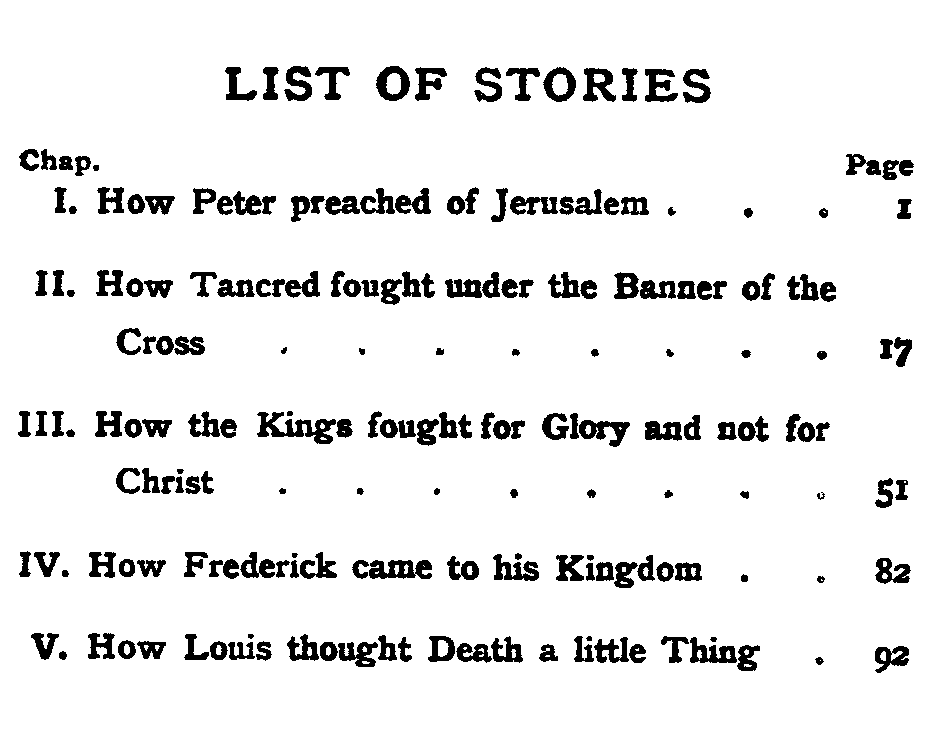 [List of Stories]