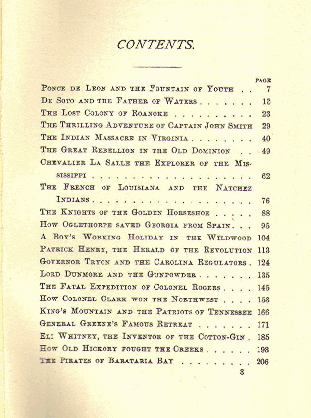 [Contents, Page 1 of 2]