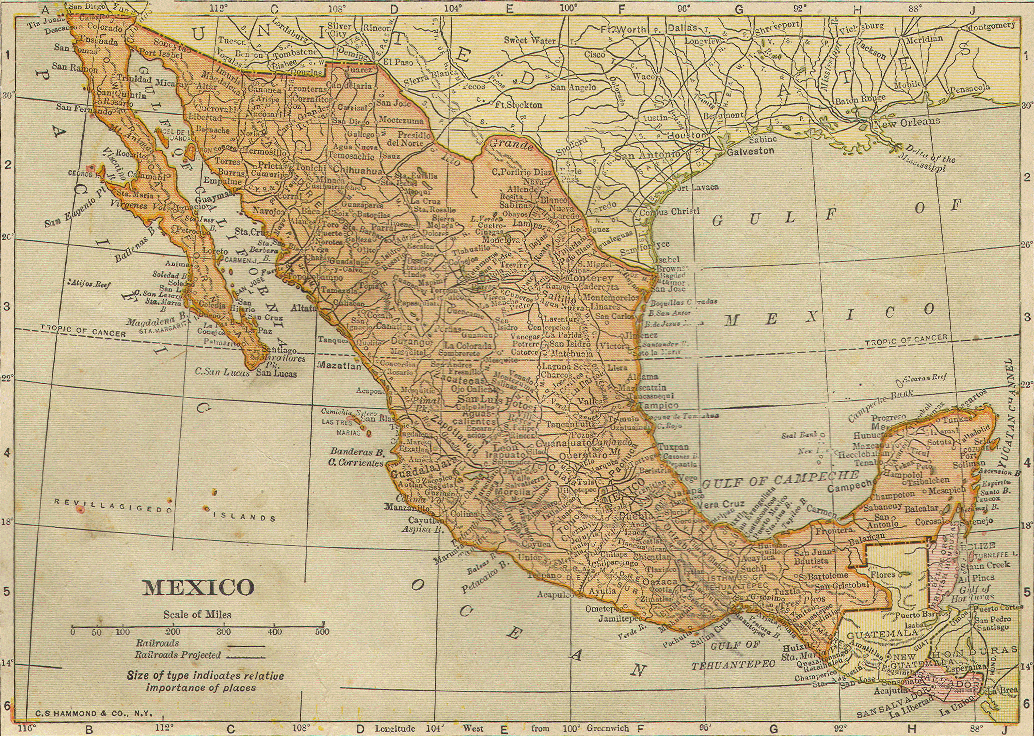 [Map of Mexico]