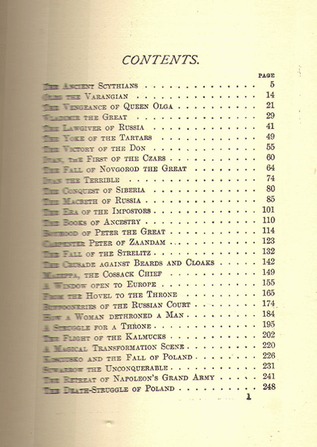 [Contents, Page 1 of 2]