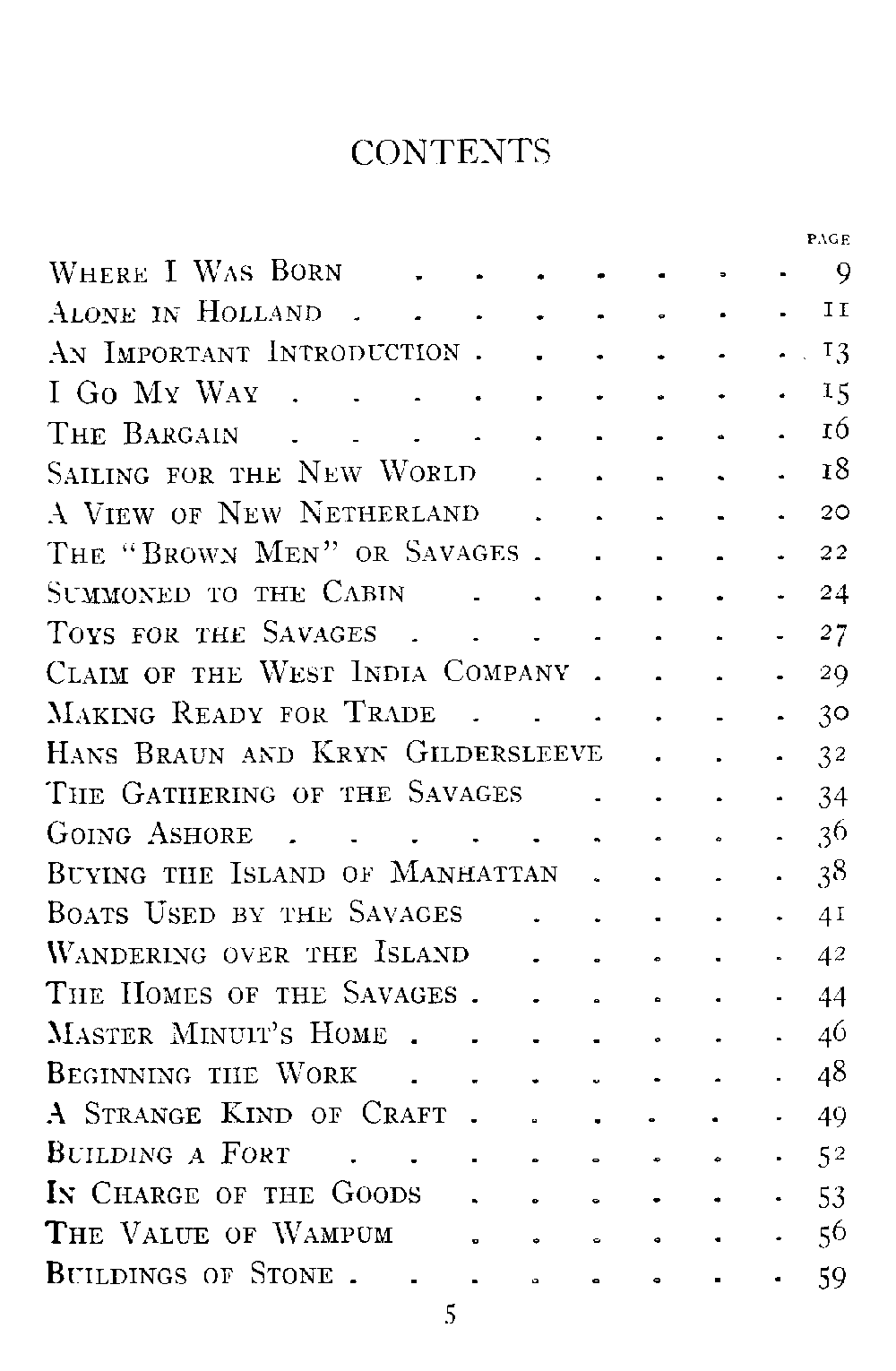 [Contents Page 1 of 5]