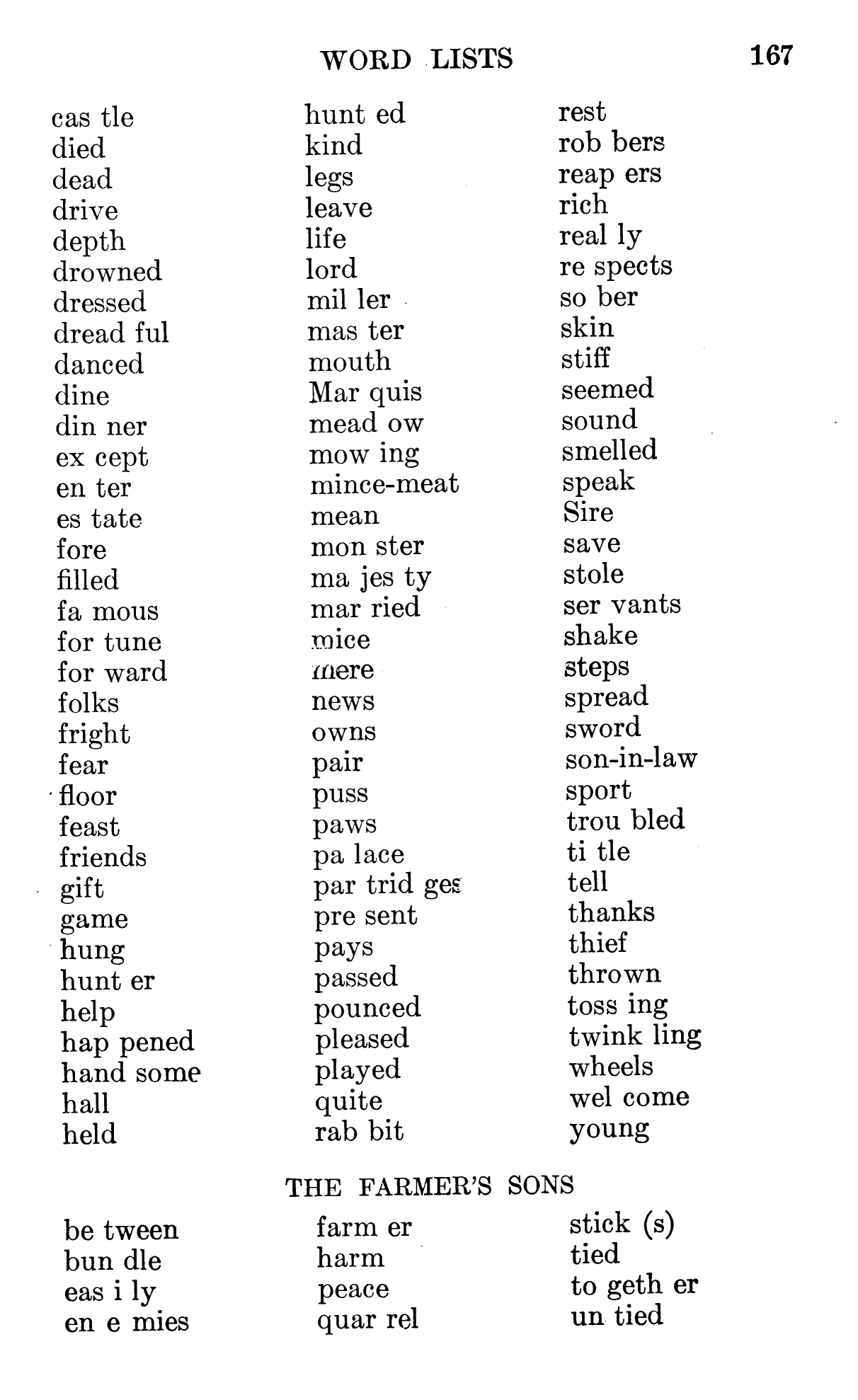 [Word Lists]