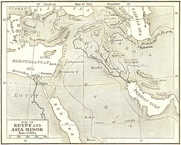 [Map of Egypt]