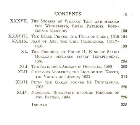 [Contents, Page 5 of 5]
