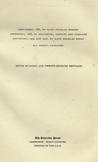 [Copyright Page]