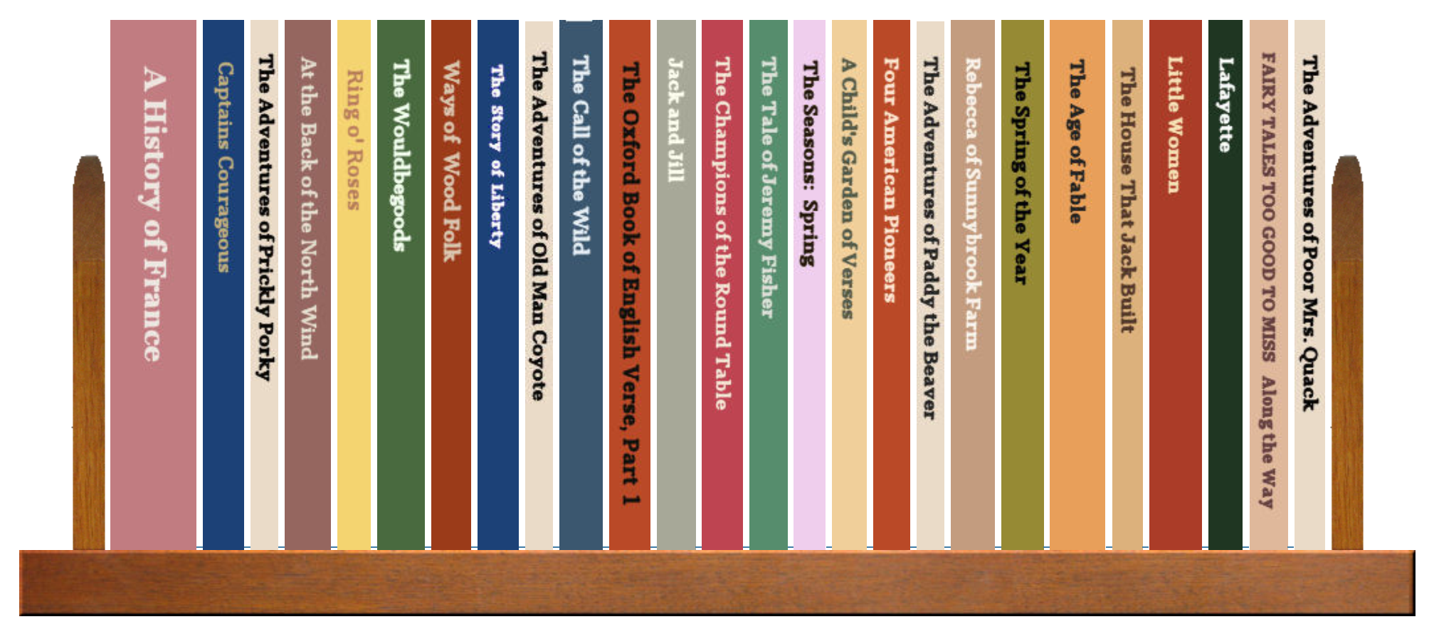 Full Shelf of Books, 1 of 4